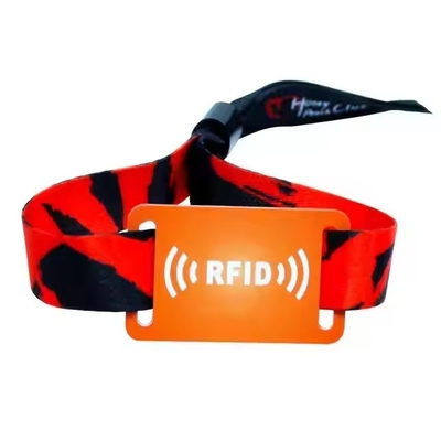 अनुकूलित 13.56Mhz NFC टैग कलाई बैंड घटनाओं के लिए बुना RFID कलाई बैंड